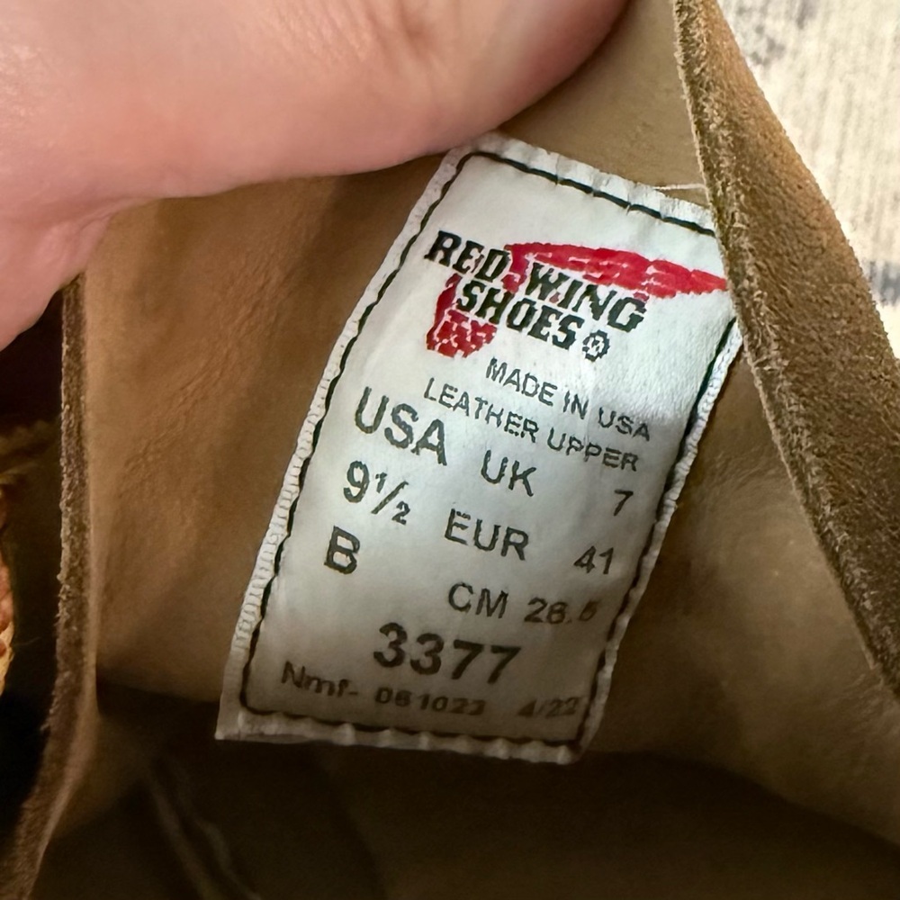 Red Wing Shoes Women’s Classic Moc Short Boots in Olive Suede Leather 9.5 - Picture 9 of 12